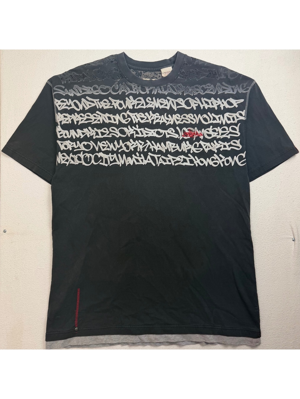 Y2K Tribal Graffiti Skate Tee Men's XL